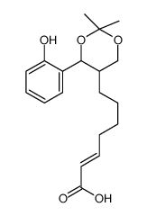 7-[4-(2-hydroxyphenyl)-2,2-dimethyl-1,3-dioxan-5-yl]hept-2-enoic acid结构式