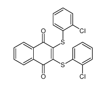 2,3-bis[(2-chlorophenyl)sulfanyl]naphthalene-1,4-dione Structure