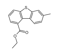 ethyl 7-methyldibenzothiophene-1-carboxylate结构式