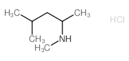 N,4-Dimethyl-2-pentanamine hydrochloride structure