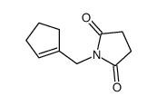 1-(cyclopenten-1-ylmethyl)pyrrolidine-2,5-dione结构式