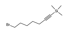 7-bromo-1-trimethylsilyl-hept-1-yne结构式