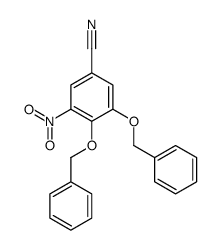 3-nitro-4,5-bis(phenylmethoxy)benzonitrile Structure