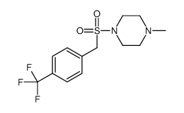 1-methyl-4-[[4-(trifluoromethyl)phenyl]methylsulfonyl]piperazine Structure