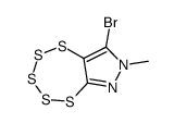 8-bromo-7-methylpentathiepino[6,7-c]pyrazole Structure