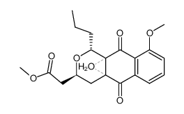 O-Methyl-frenolicin-methylester结构式