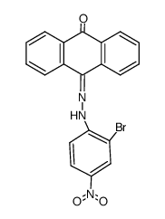 Anthrachinon-mono-<2-brom-4-nitro-phenylhydrazon>结构式