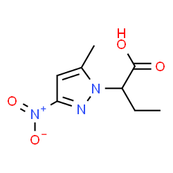 2-(5-Methyl-3-nitro-1H-pyrazol-1-yl)butanoic acid Structure