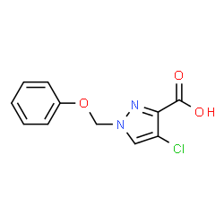 4-Chloro-1-(phenoxymethyl)-1H-pyrazole-3-carboxylic acid structure