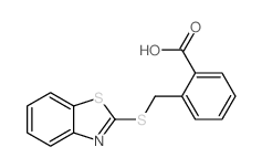 2-((BENZO[D]THIAZOL-2-YLTHIO)METHYL)BENZOIC ACID structure