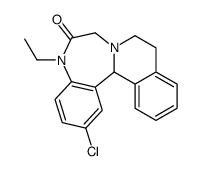 2-Chloro-5-ethyl-5,9,10,14b-tetrahydroisoquino[2,1-d][1,4]benzodiazepin-6(7H)-one Structure