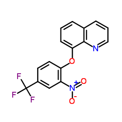 8-[2-Nitro-4-(trifluoromethyl)phenoxy]quinoline结构式