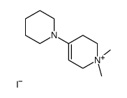 1,1-dimethyl-4-piperidin-1-yl-3,6-dihydro-2H-pyridin-1-ium,iodide Structure