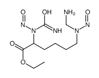 ethyl 6-[aminomethyl(nitroso)amino]-2-[carbamoyl(nitroso)amino]hexanoate结构式