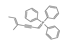 4-Methyl-hexen-(4)-in-(2)-yl-(1)-triphenyl-phosphinylid Structure