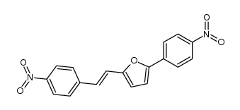 2-(4-Nitrophenyl)-1-(5-(4-nitrophenyl)-2-furyl)ethylene Structure