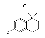 6-chloro-1,1-dimethyl-1,2,3,4-tetrahydroquinolinium iodide Structure