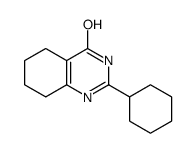 2-cyclohexyl-5,6,7,8-tetrahydro-1H-quinazolin-4-one结构式