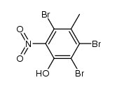 2,3,5-tribromo-4-methyl-6-nitrophenol结构式