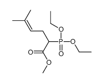 methyl 2-diethoxyphosphoryl-5-methylhex-4-enoate Structure