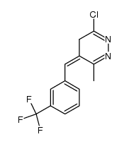 6-chloro-3-methyl-4-(3-(trifluoromethyl)benzylidene)-4,5-dihydropyridazine结构式