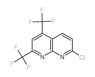 7-chloro-2,4-bis(trifluoromethyl)-1,8-naphthyridine Structure