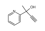 (R,S)-2-(pyridin-2-yl)but-3-yn-2-ol结构式