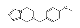 7-[(4-methoxyphenyl)methyl]-6,8-dihydro-5H-imidazo[1,5-a]pyrazine结构式