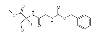 methyl Z-glycyl-L-serinate Structure