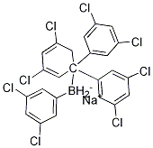 Borate(1-), tetrakis(3,5-dichlorophenyl)-, sodiuM(1:1) structure