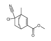 5-Chloro-5-cyano-4-methyl-bicyclo[2.2.2]oct-2-ene-2-carboxylic acid methyl ester Structure