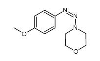 N-(4-methoxyphenylazo)morpholine Structure