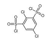 2,5-dichlorobenzene-1,3-disulfonyl chloride结构式