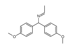 [Bis-(4-methoxy-phenyl)-methyl]-eth-(Z)-ylidene-amine结构式