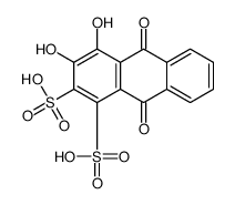 3,4-dihydroxy-9,10-dioxoanthracene-1,2-disulfonic acid Structure