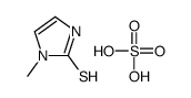 3-methyl-1H-imidazole-2-thione,sulfuric acid Structure