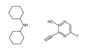 2-Pyrazinecarbonitrile, 6-fluoro-3,4-dihydro-3-oxo-, compd. with N-cyclohexylcyclohexanamine (1:1) picture