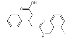 [{2-[(2-Fluorobenzyl)amino]-2-oxoethyl}(phenyl)-amino]acetic acid Structure