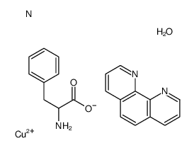 aqua(1,10-phenanthroline)(phenylalaninato)copper(II) structure