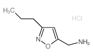 C-(3-Propyl-isoxazol-5-yl)-methylaminehydrochloride Structure