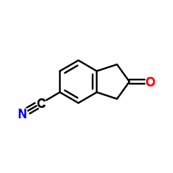 2-Oxo-5-indanecarbonitrile Structure