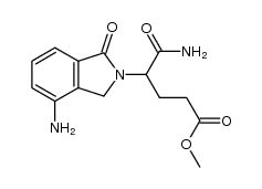 methyl 5-amino-4-(4-amino-1-oxoisoindolin-2-yl)-5-oxopentanoate Structure