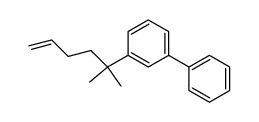 3-(1,1-dimethylpent-4-en-1-yl)biphenyl结构式