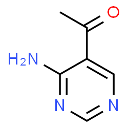 1-(4-氨基嘧啶-5-基)乙酮结构式