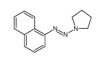 1-(naphthalen-1-yldiazenyl)pyrrolidine Structure