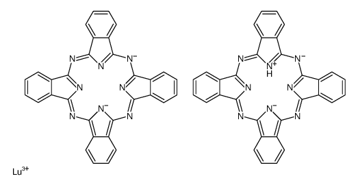 hydrogen bis[29H,31H-phthalocyaninato(2-)-N29,N30,N31,N32]lutetate(1-) Structure