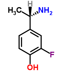 4-[(1S)-1-Aminoethyl]-2-fluorophenol结构式