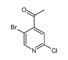 1-(5-bromo-2-chloropyridin-4-yl)ethanone structure