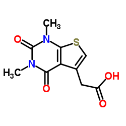 2-(1,3-dimethyl-2,4-dioxo-1,2,3,4-tetrahydrothieno[2,3-d]pyrimidin-5-yl)acetic acid Structure