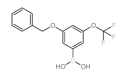 (3-(BENZYLOXY)-5-(TRIFLUOROMETHOXY)PHENYL)BORONIC ACID structure